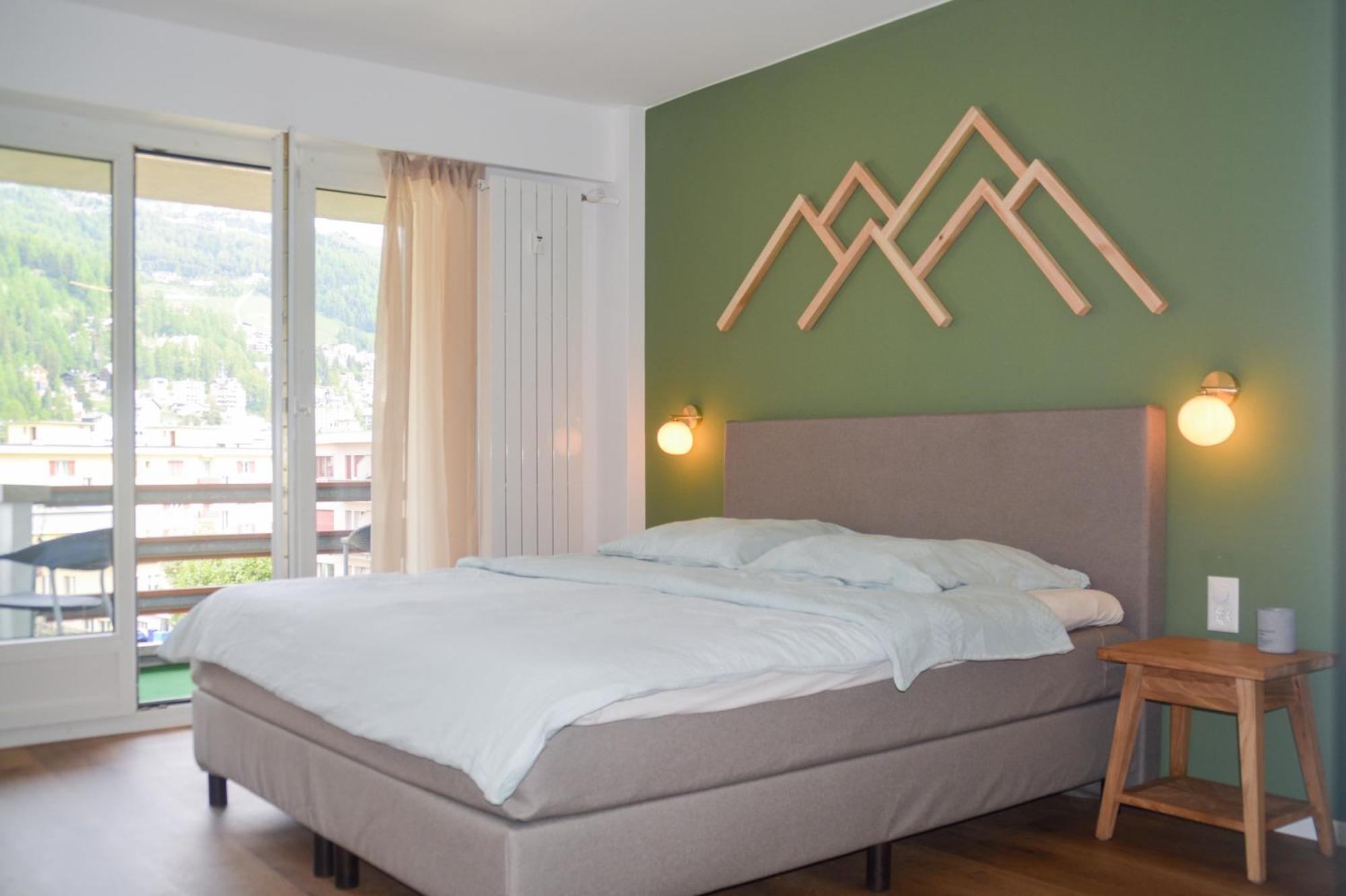 swissme-Seeblick-Balkon-55qm-Parkplatz-Nahe Bergbahn St. Moritz Exterior foto