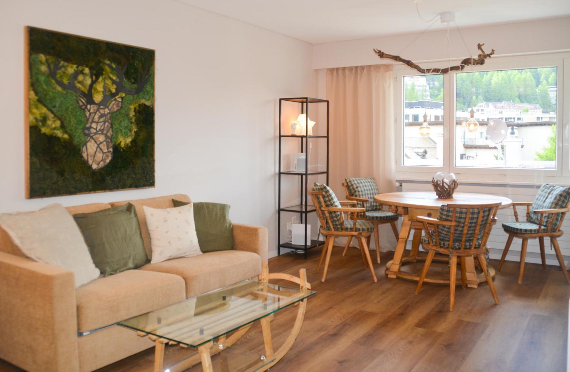 swissme-Seeblick-Balkon-55qm-Parkplatz-Nahe Bergbahn St. Moritz Exterior foto