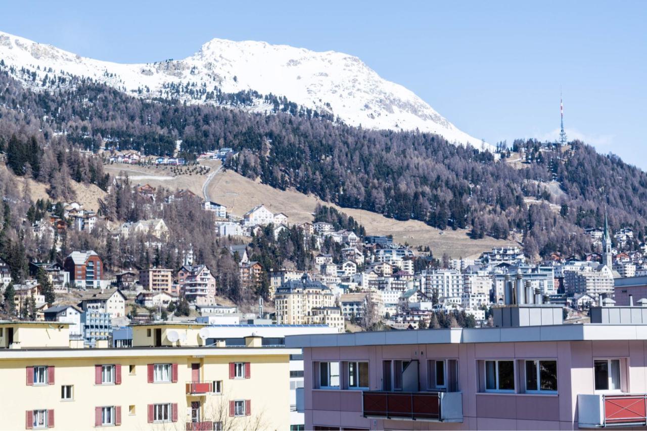 swissme-Seeblick-Balkon-55qm-Parkplatz-Nahe Bergbahn St. Moritz Exterior foto
